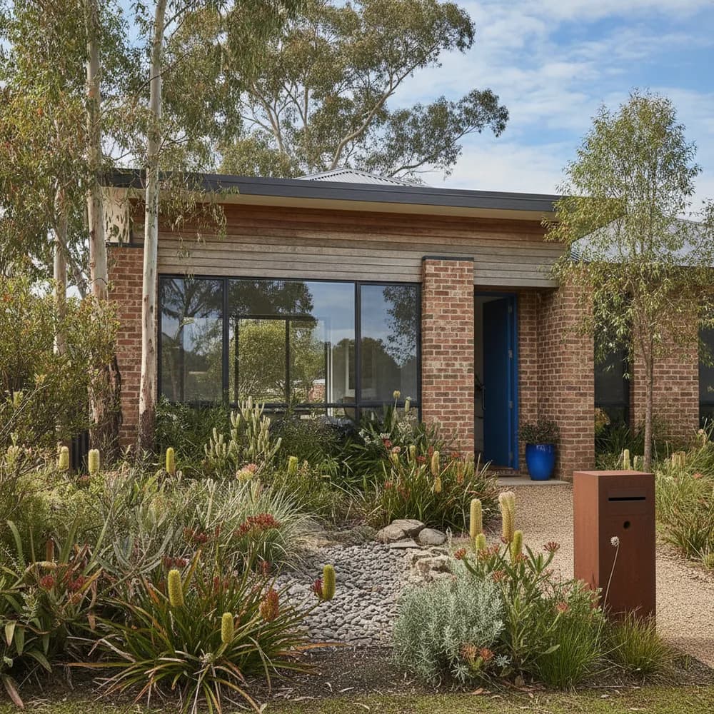 Modern Australian suburban house exterior, Property & Finance cost calculators, Australia